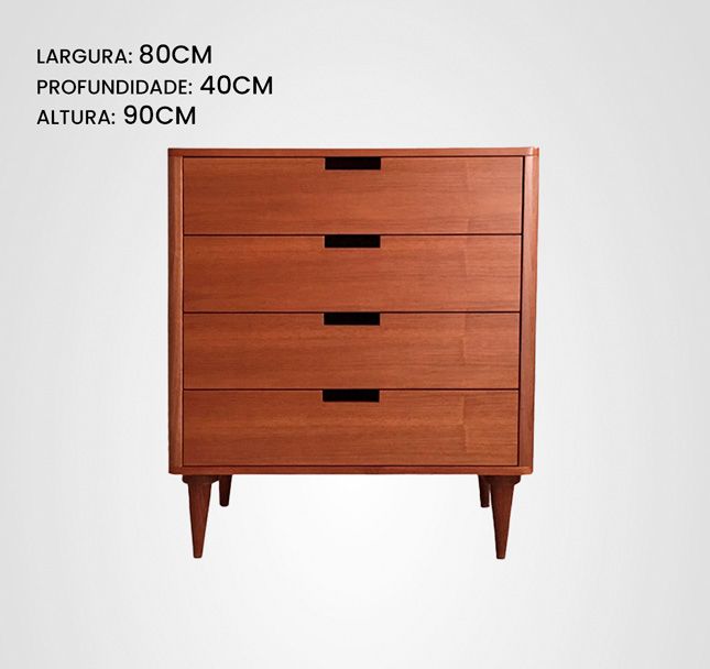 Cômoda 080 Curva Palito Jequitibá