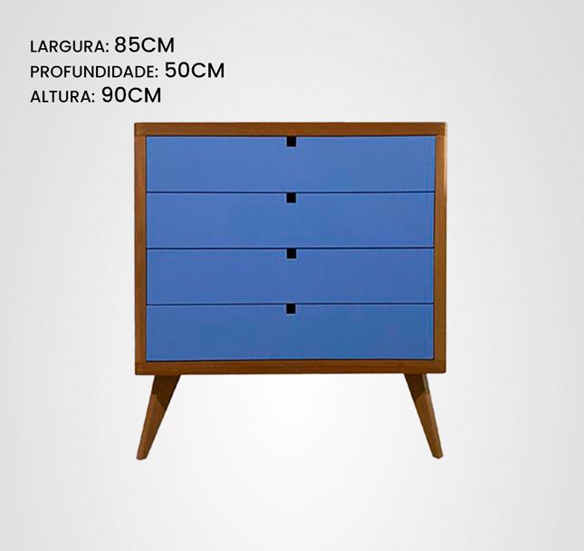 Cômoda 085 Curva Quilha Jequitibá Azul