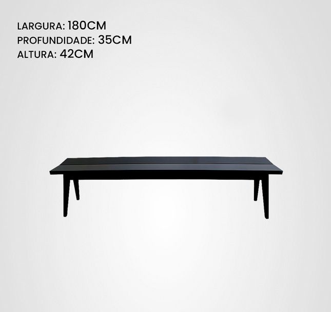 Banco Estica 180 Preto
