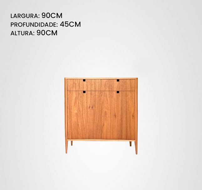 Bufê Bar 090 Curva Taco Freijó