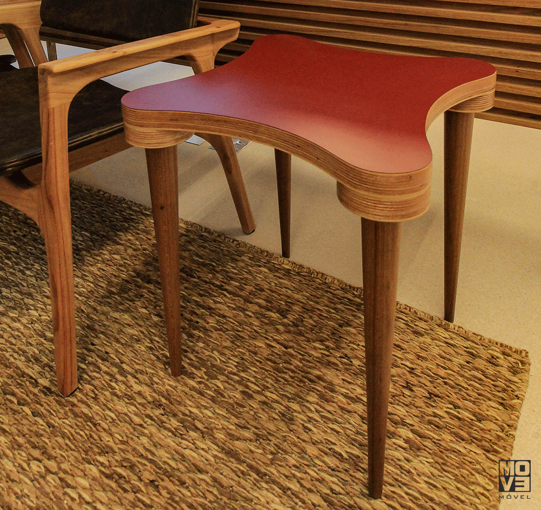 Mesa Lateral 50 Estica Palito Freijó Vinho