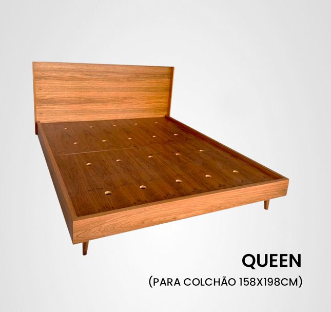Cama Queen Abraço Madeira Jequitibá
