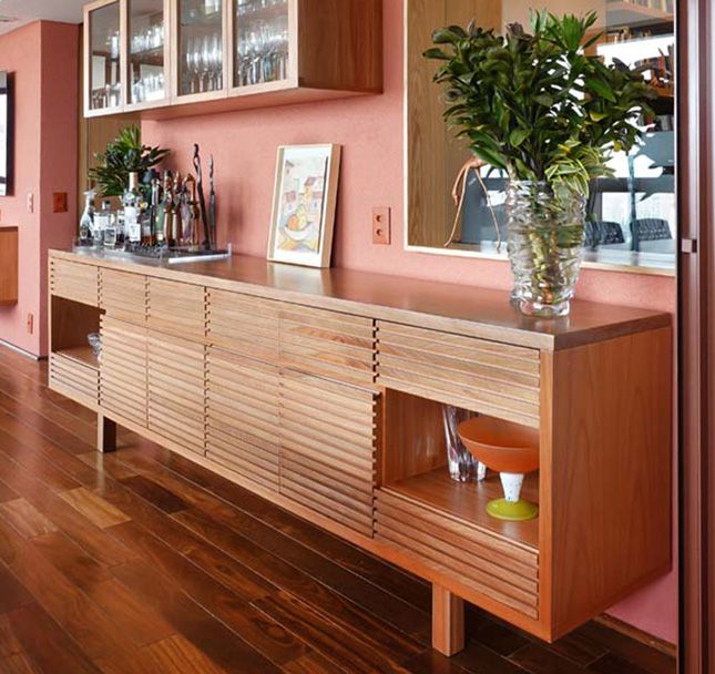 Bufê 270 Ripado Horizontal Reto Jequitibá