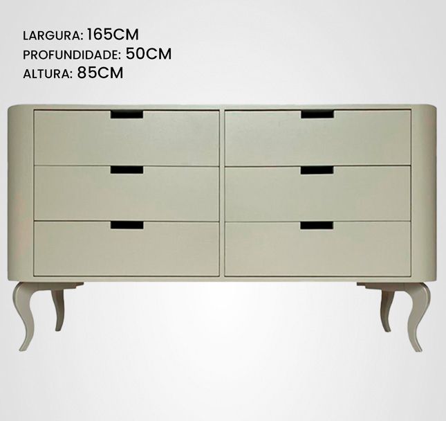 Cômoda 165 Oval Cabriolet Fendi