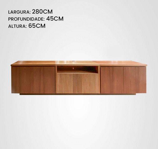 Rack 280 Base Ranhurado Jequitibá