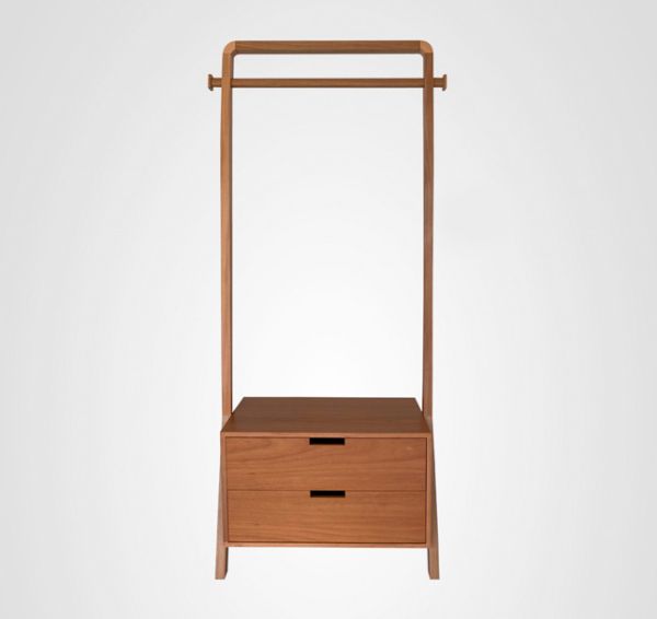 Arara Roupas 80 Curva Cavalete Madeira