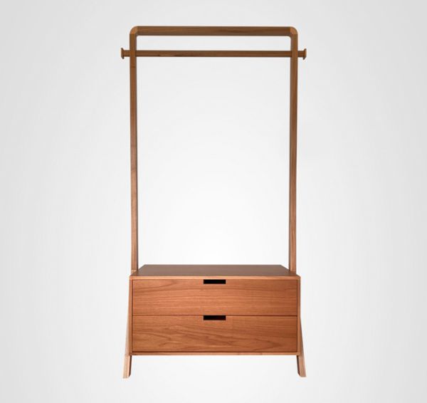 Arara Roupas 100 Curva Cavalete Madeira