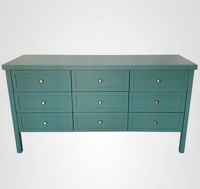 Cômoda 150 Reto 9 Gavetas Verde Floresta