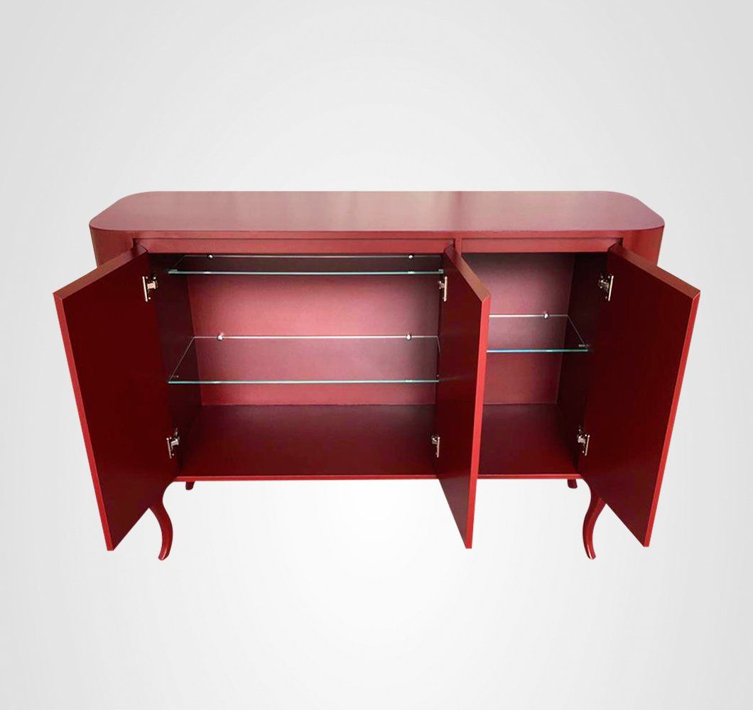 Bufê 150 Oval Cabriolet Vinho Tinto