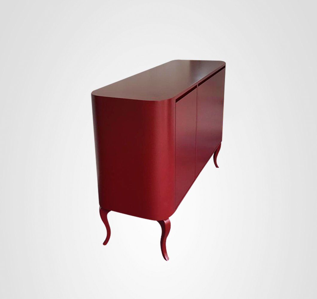 Bufê 150 Oval Cabriolet Vinho Tinto