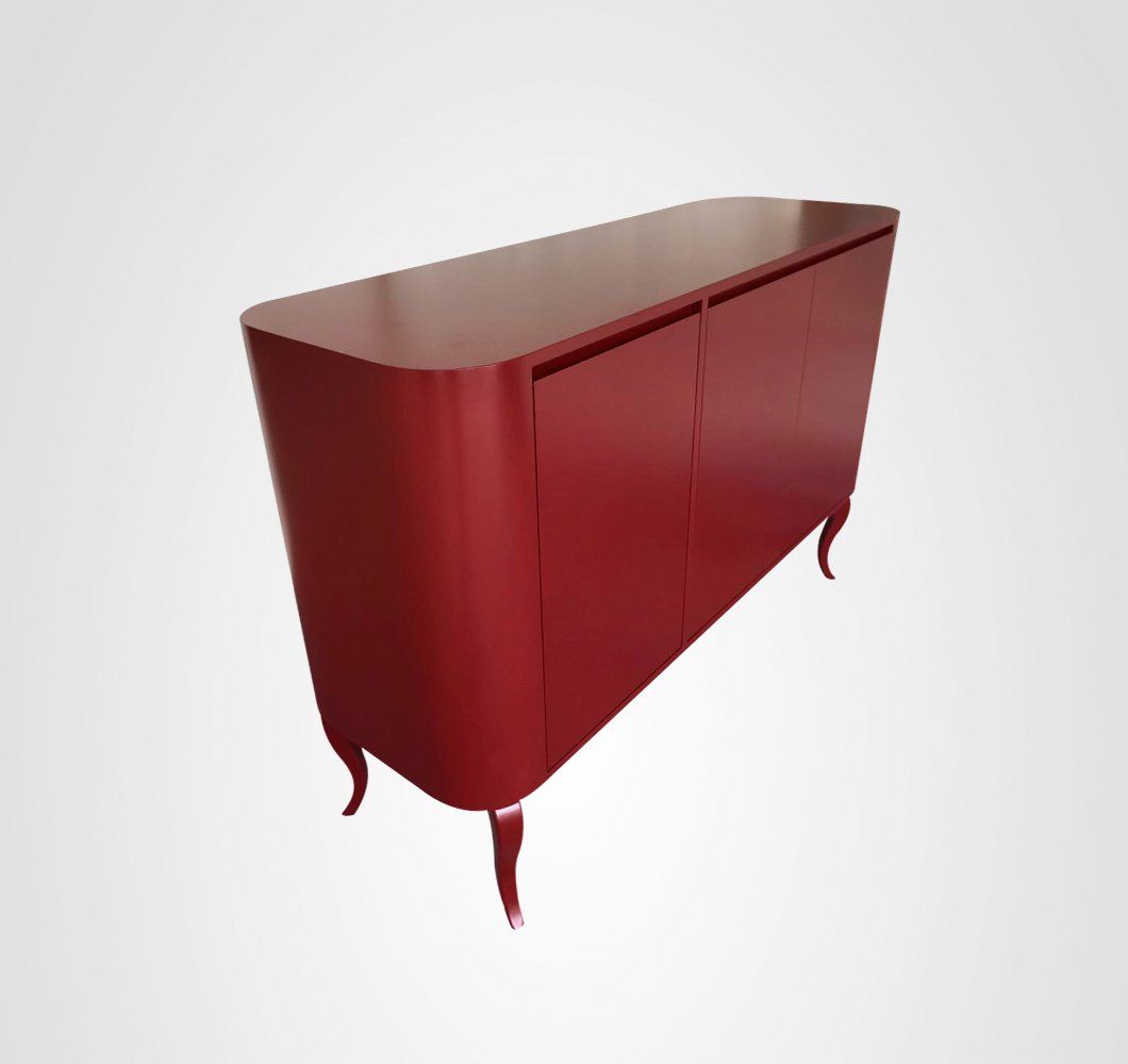 Bufê 150 Oval Cabriolet Vinho Tinto