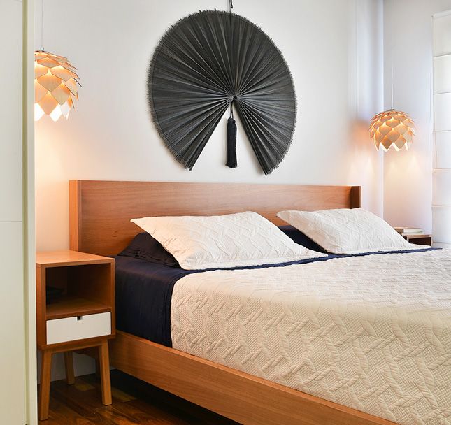 Mesa de Cabeceira 30 Dupla Reto Branco Madeira
