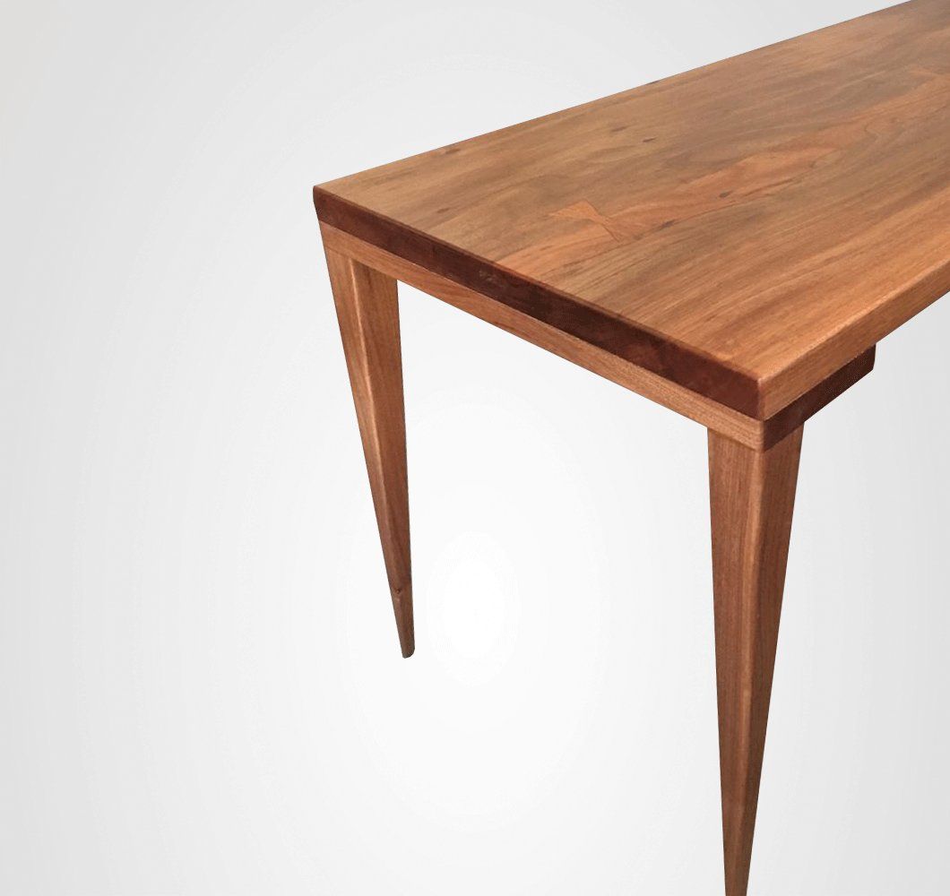 Mesa de Jantar 140 Retangular Marchetada Taco Madeira