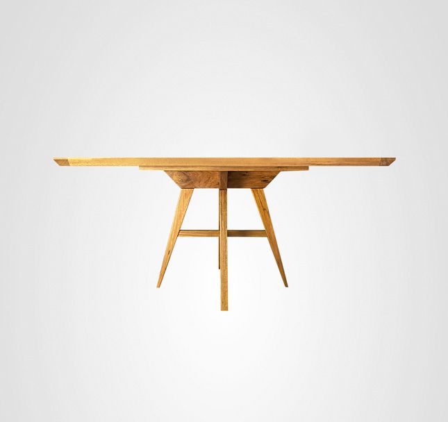 Mesa de Jantar 160 Retangular Asa Quilha Central Madeira