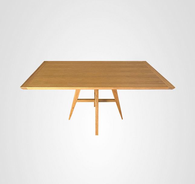 Mesa de Jantar 160 Retangular Asa Quilha Central Madeira