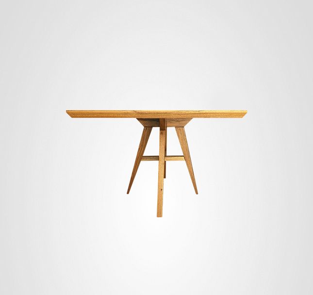 Mesa de Jantar 160 Retangular Asa Quilha Central Madeira