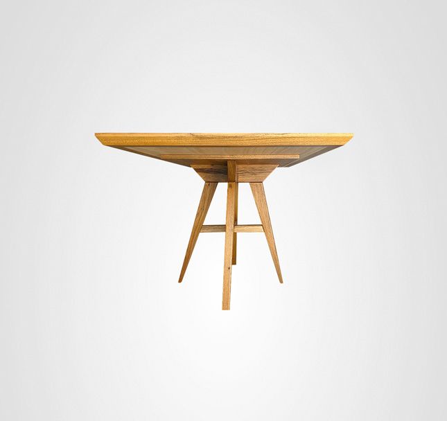Mesa de Jantar 160 Retangular Asa Quilha Central Madeira
