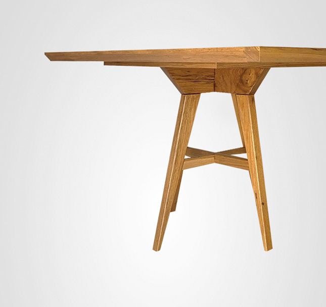 Mesa de Jantar 160 Retangular Asa Quilha Central Madeira