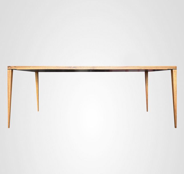 Mesa de Jantar 220 Retangular Slim Taco Madeira