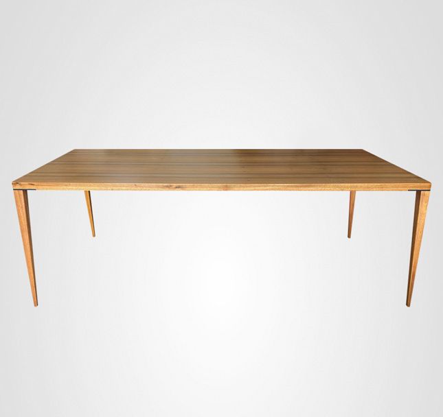 Mesa de Jantar 220 Retangular Slim Taco Madeira
