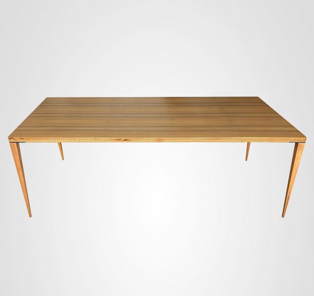 Mesa de Jantar 220 Retangular Slim Taco Madeira