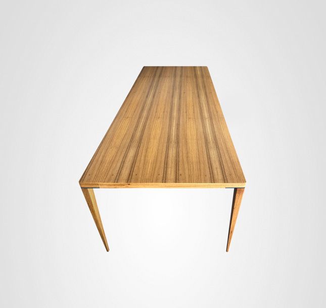 Mesa de Jantar 220 Retangular Slim Taco Madeira