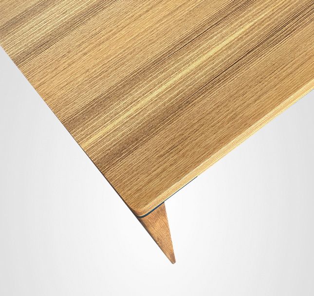 Mesa de Jantar 220 Retangular Slim Taco Madeira