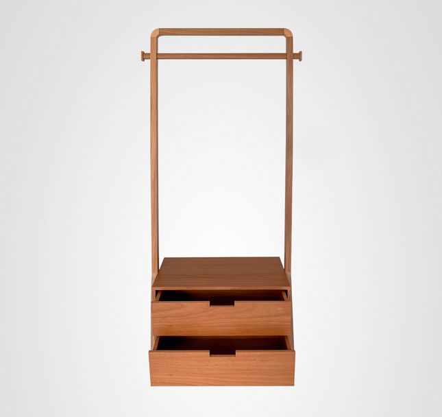 Arara Roupas 80 Curva Cavalete Madeira