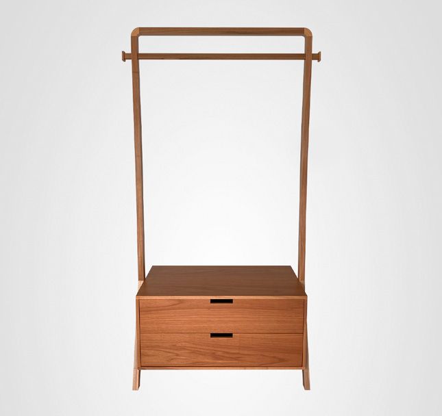 Arara Roupas 100 Curva Cavalete Madeira