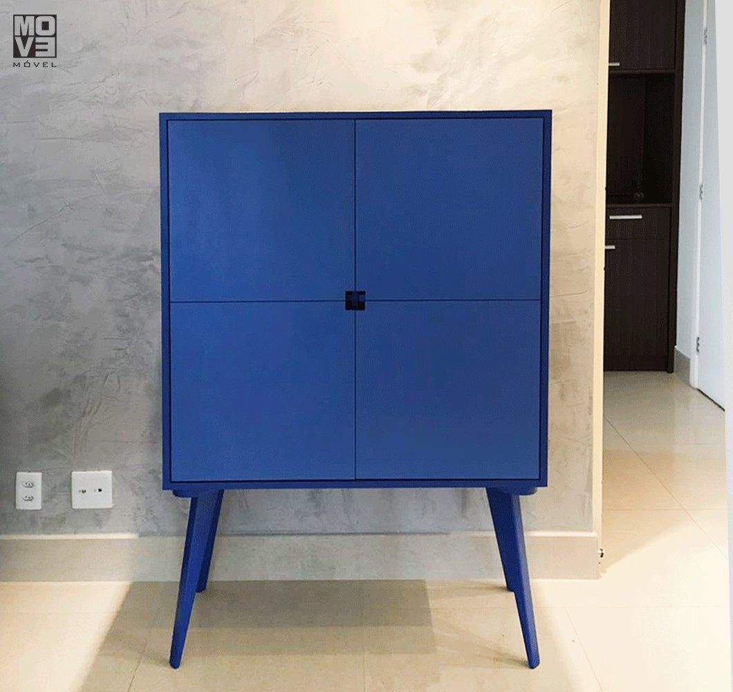 Bufê 100 Quilha Azul Dois Tons