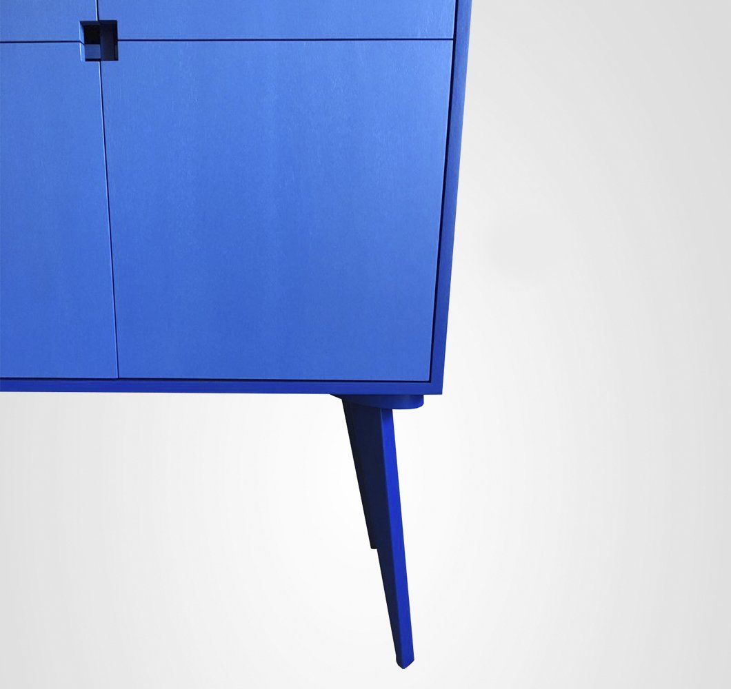Bufê 100 Quilha Azul Dois Tons