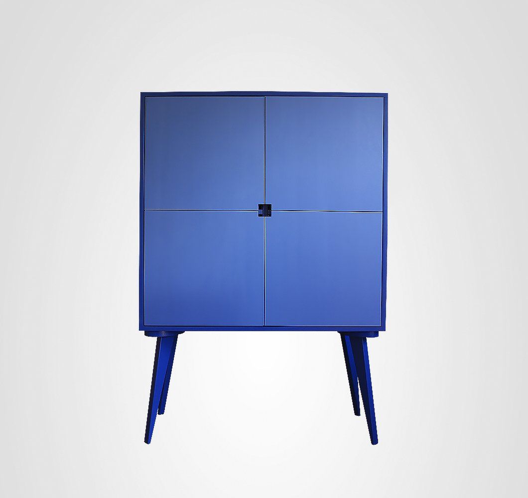 Bufê 100 Quilha Azul Dois Tons
