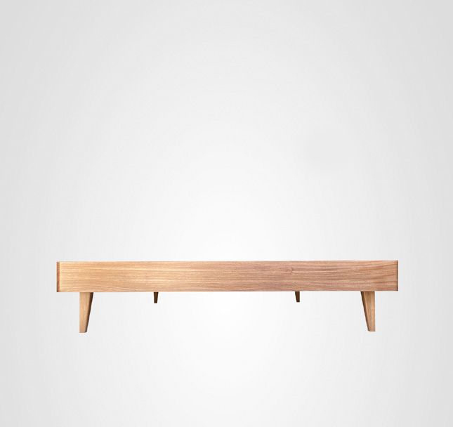 Cama Viúva Box Curva Madeira
