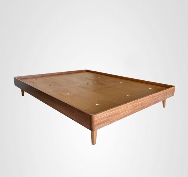 Cama Viúva Box Curva Madeira