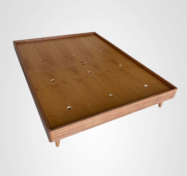 Cama Viúva Box Curva Madeira