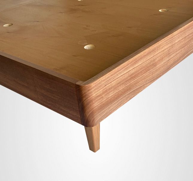 Cama Viúva Box Curva Madeira