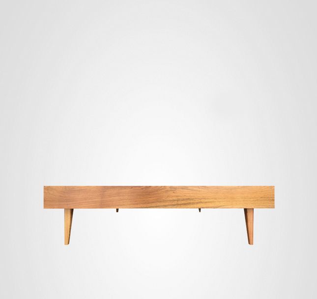 Cama Casal Box Reto Madeira