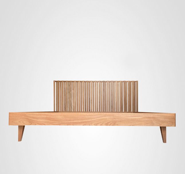 Cama Curva Ripado Alternado Madeira
