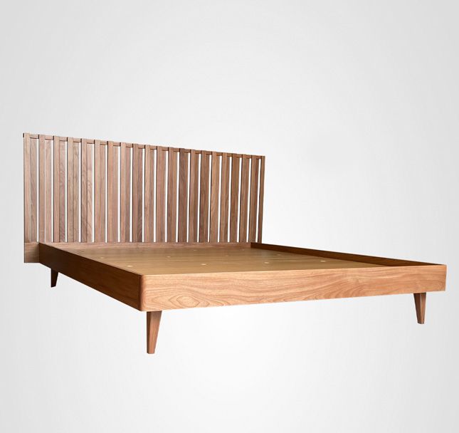 Cama Curva Ripado Alternado Madeira