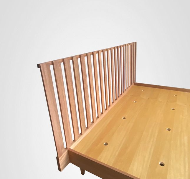 Cama Curva Ripado Alternado Madeira