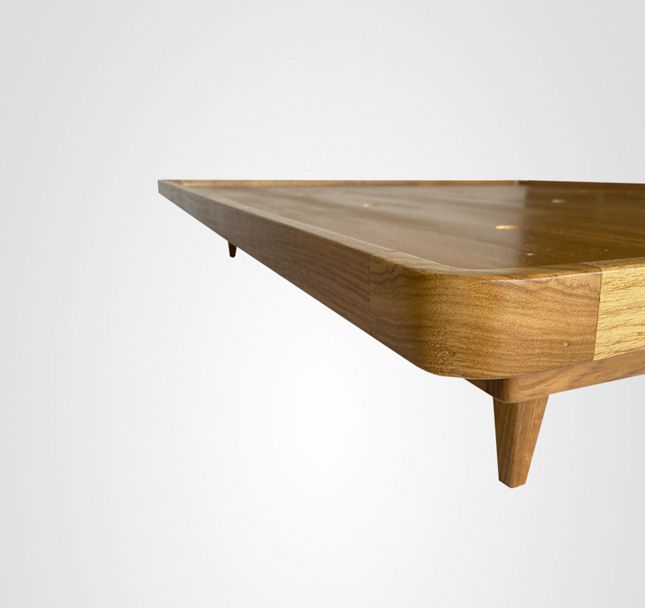 Cama Casal Box Sobreposta Curva Madeira