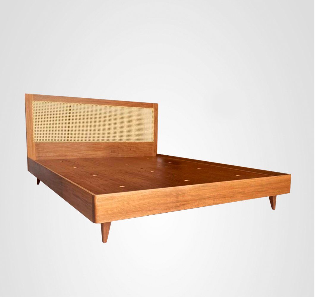 Cama Viúva Curva Palhinha Madeira