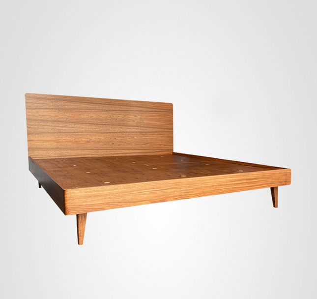 Cama Casal Curva Madeira