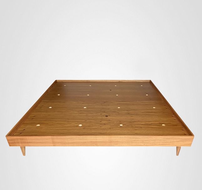 Cama Casal Box Curva Madeira