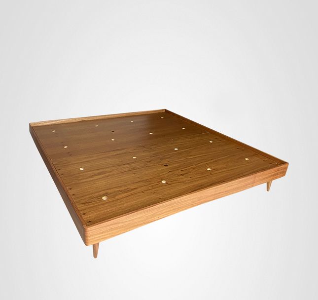 Cama Casal Box Curva Madeira
