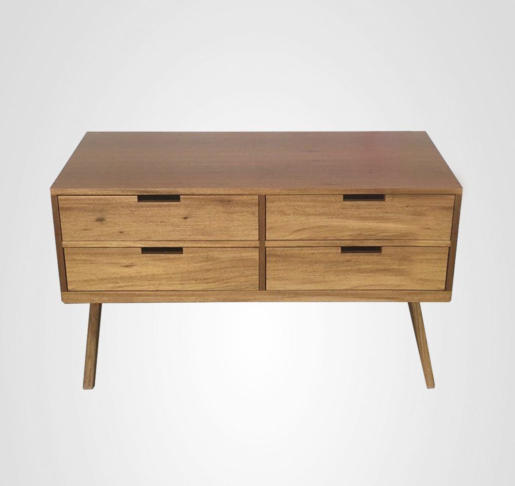 Cômoda / Mesa de Cabeceira 120 Quilha Cruzada Madeira
