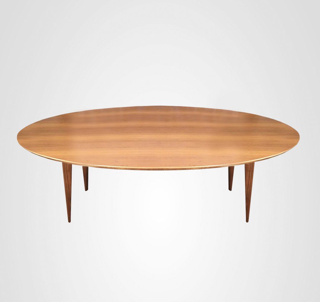 Mesa de Jantar 210 Oval Quilha Madeira