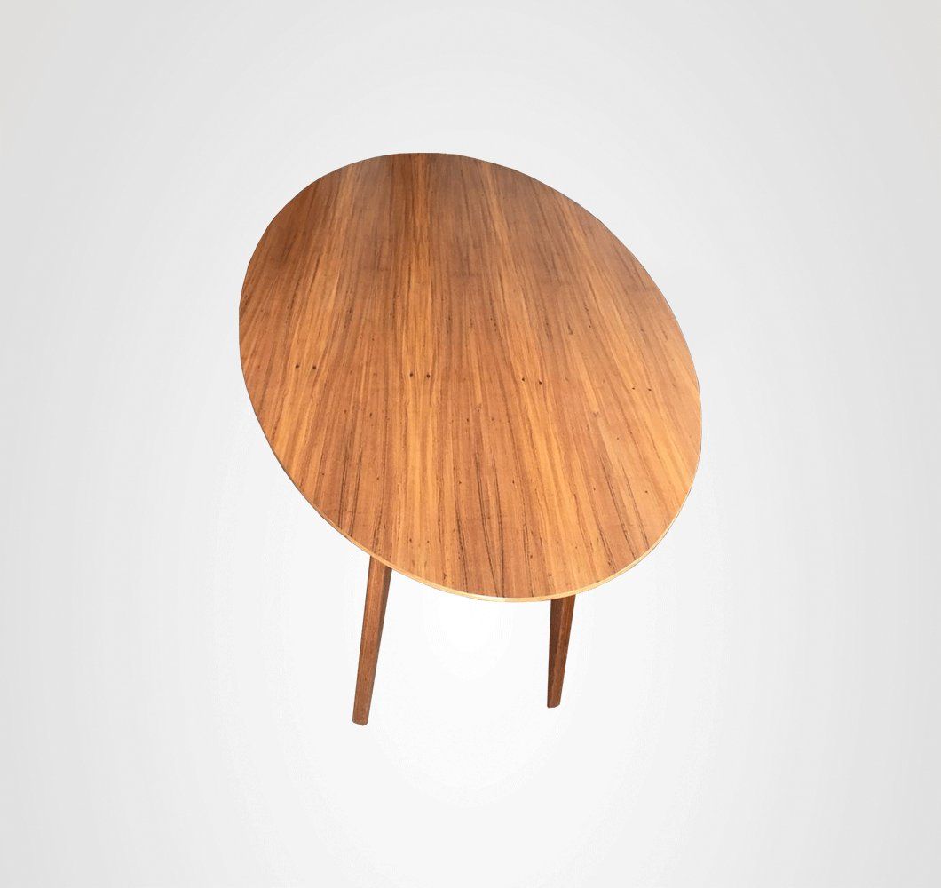 Mesa de Jantar 210 Oval Quilha Madeira