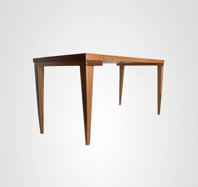 Mesa de Jantar 120 Retangular Marchetada Taco Madeira