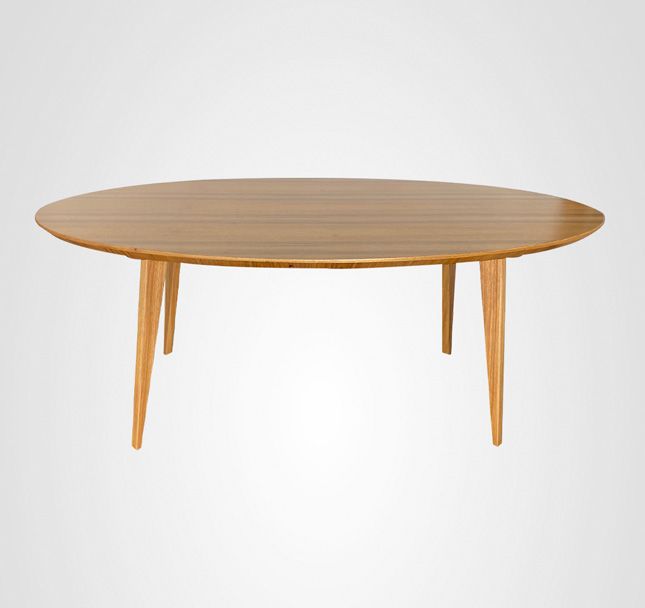 Mesa de Jantar 190 Oval Quilha Madeira